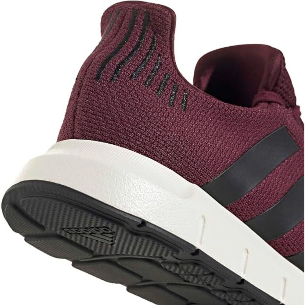 Men's Maroon/Black Lace Up Closed Toe Rubber Sole Casual Running Sneakers - Picture 6 of 6